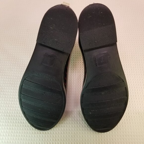 Henry Ferrera Women's Ankle Rain Boots Size 7 Red Hearts Navy - Picture 7 of 10